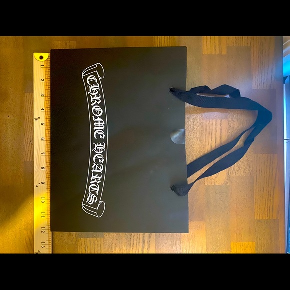 Chrome Hearts black and white shopping bag